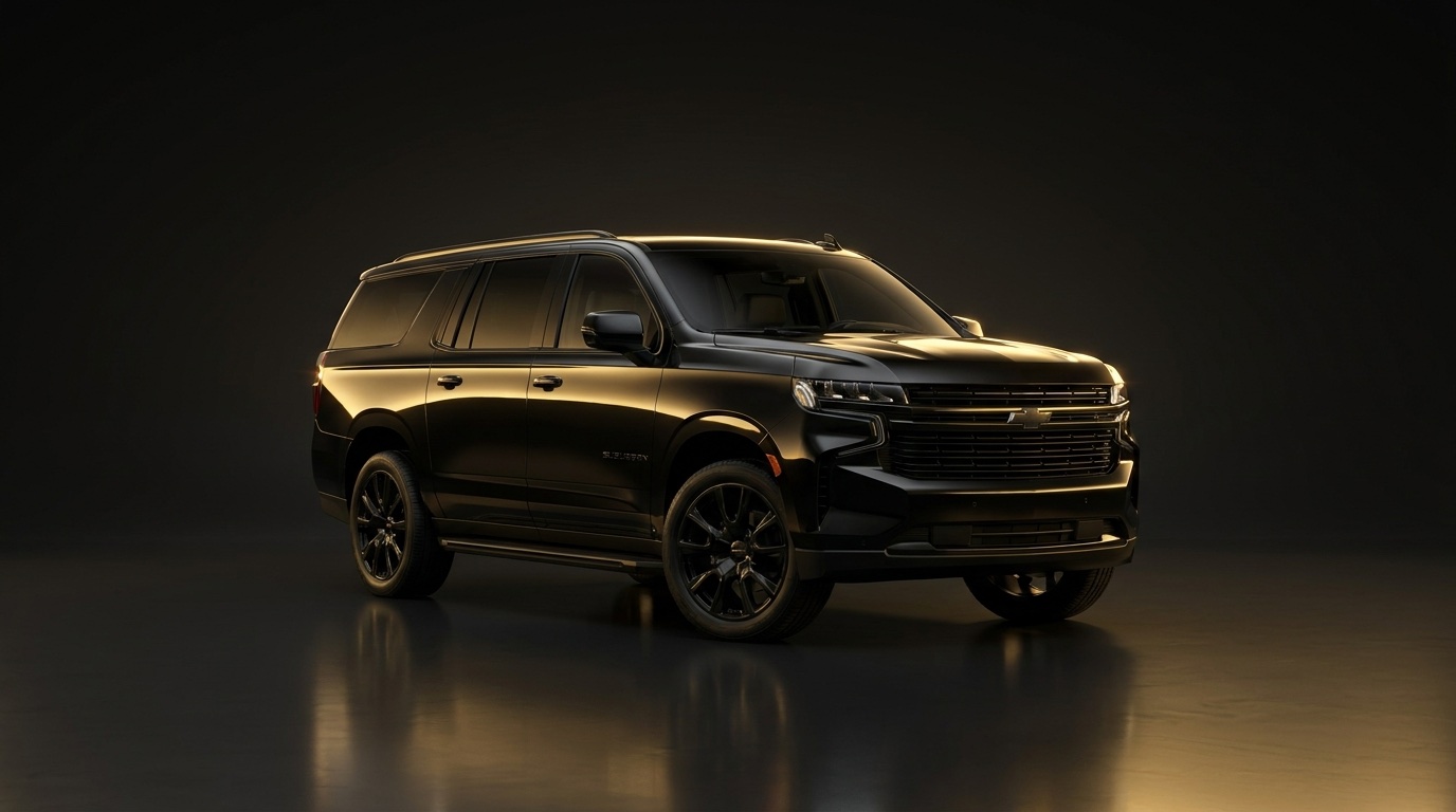 Luxury black SUV